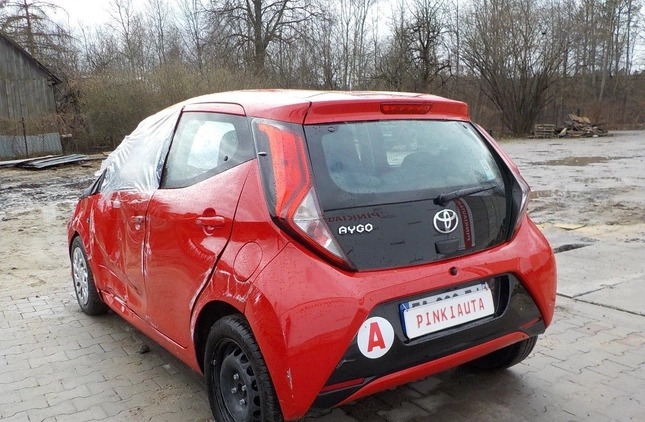 Toyota Aygo cena 16900 przebieg: 33769, rok produkcji 2018 z Kożuchów małe 466